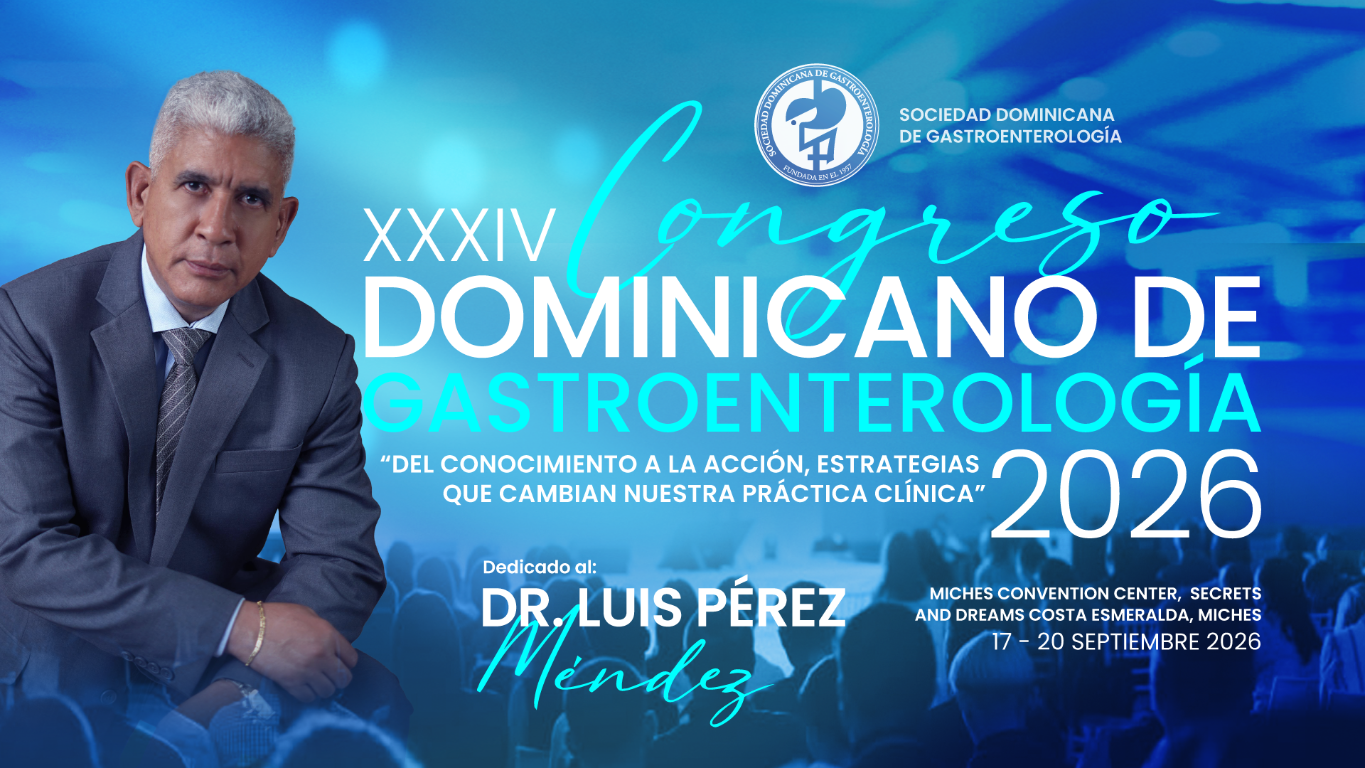 Afiche del XXXIV Congreso Dominicano de Gastroenterología